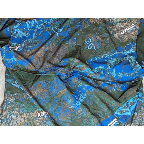 Keystone Light Realtree G&G Outfitters  Vented Fishing Button up Shirt Men's  L - Picture 6 of 10